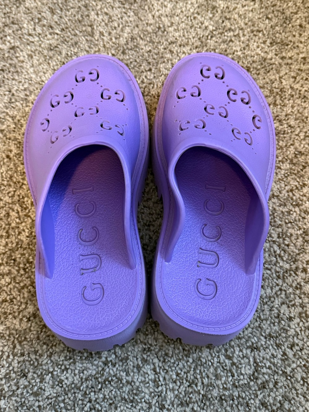Gucci Lavender Slip-On Clog - Picture 3 of 5
